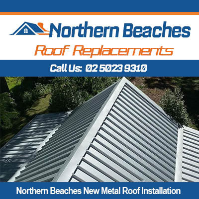 New metal roof installation for residential property in Northern Beaches